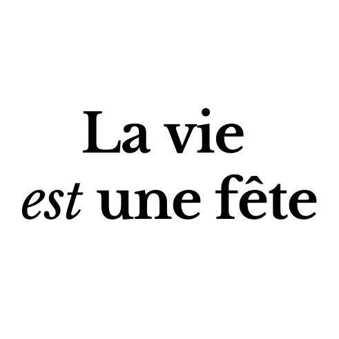 Logo - La vie est une fête