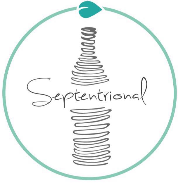 Logo - 5eptentrional, Atelier de verre à partir de bouteilles recyclées