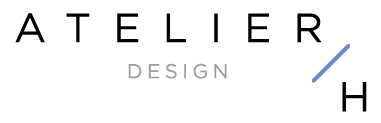 Logo - Atelier H,  design d’intérieur et gestion de projets commerciaux.