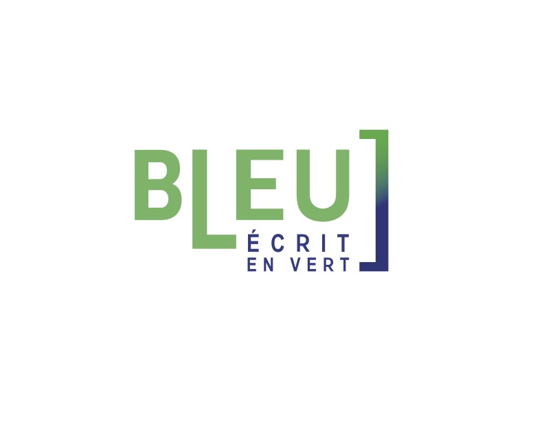 Logo - Bleu écrit en vert