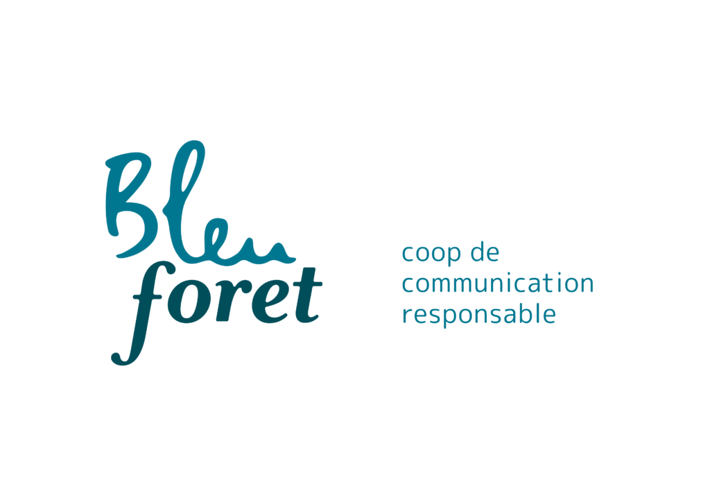 Logo - Bleu forêt coop de communication responsable